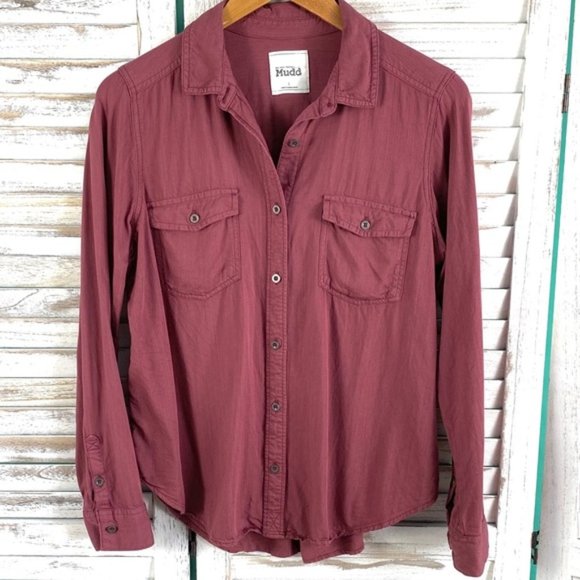 Mudd Button Up Blouse - Picture 1 of 4